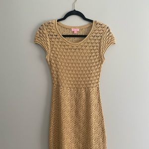 Gold crochet Lilly Pulitzer